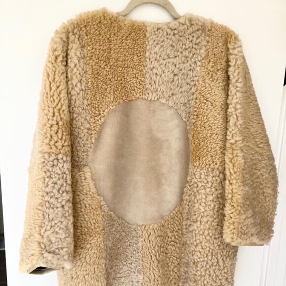 Milena Silvano Tonal Moon Coat sz Small - Picture 2 of 3